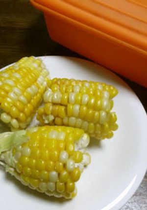 レンジでとうもろこしゆで-レシピのメイン写真