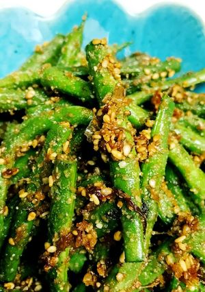 超簡単！茹でない！いんげんの胡麻和え-レシピのメイン写真
