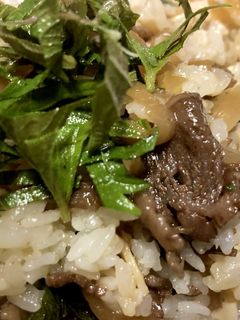 牛肉煮のガーリックライス-レシピのメイン写真