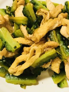鶏肉とゴーヤのお総菜風生姜醤油炒め-レシピのメイン写真