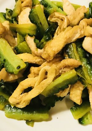 鶏肉とゴーヤのお総菜風生姜醤油炒め-レシピのメイン写真