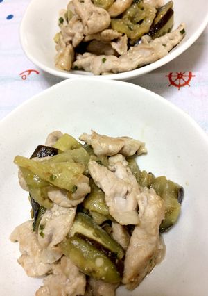 豚薄切り肉とナスの柚子胡椒炒め-レシピのメイン写真