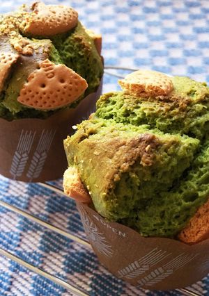 ＊ホワイトチョコ＆抹茶マフィン＊-レシピのメイン写真