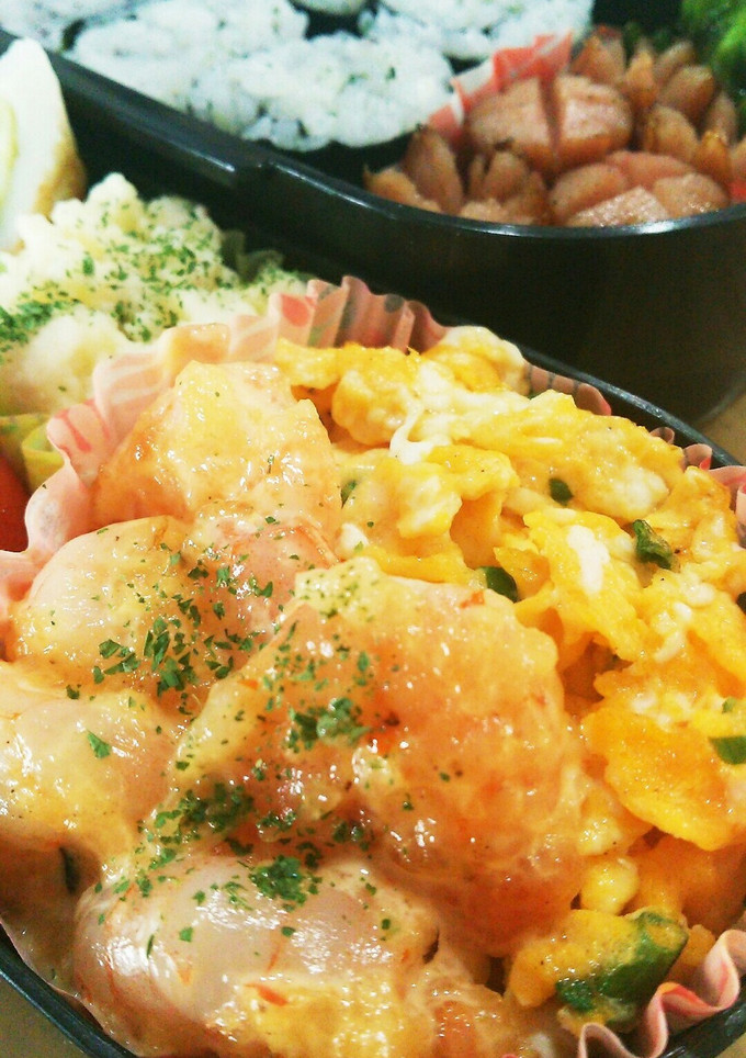 【お弁当】簡単エビマヨ-レシピのメイン写真