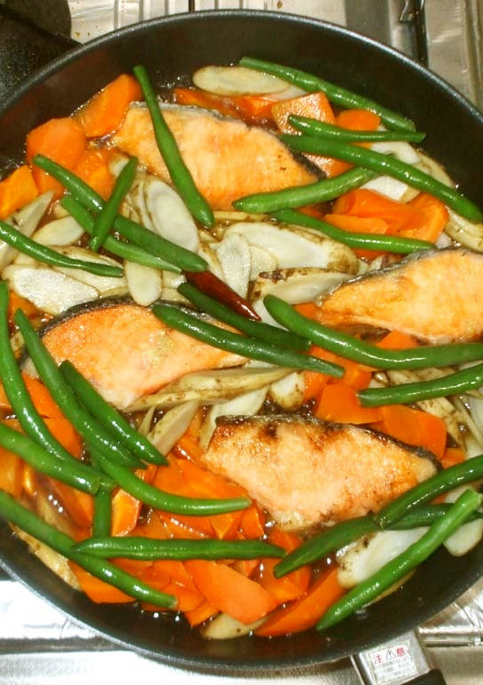 魚・鮭と根野菜の南蛮漬け♪簡単-レシピのメイン写真