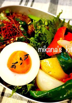 女子高生の焼肉＆ジャーマンポテト弁当♪♪-レシピのメイン写真