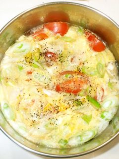 鶏ささみトマトの中華風卵スープ♪簡単-レシピのメイン写真