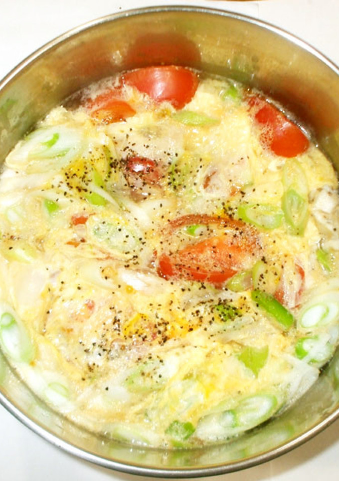 鶏ささみトマトの中華風卵スープ♪簡単-レシピのメイン写真