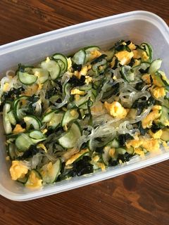 作り置き!きゅうり&卵&わかめの酢の物-レシピのメイン写真