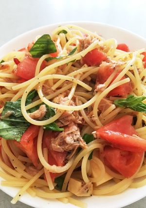 混ぜるだけの超簡単！冷製パスタ（サラダ）-レシピのメイン写真