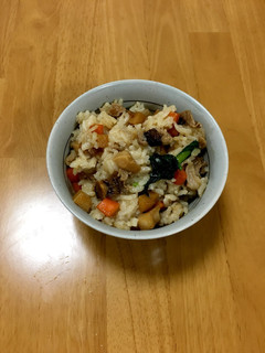 大人の給食☆中華風五目炊き込みご飯-レシピのメイン写真