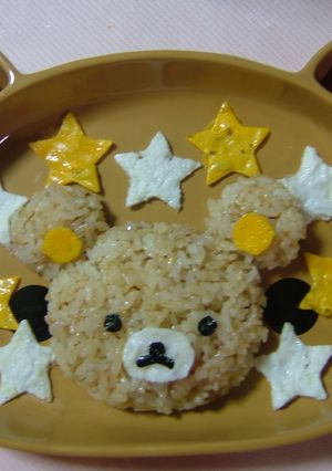 Noキャラ弁♡リラックマキャラご飯♡-レシピのメイン写真