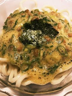 納豆 冷やしうどん-レシピのメイン写真