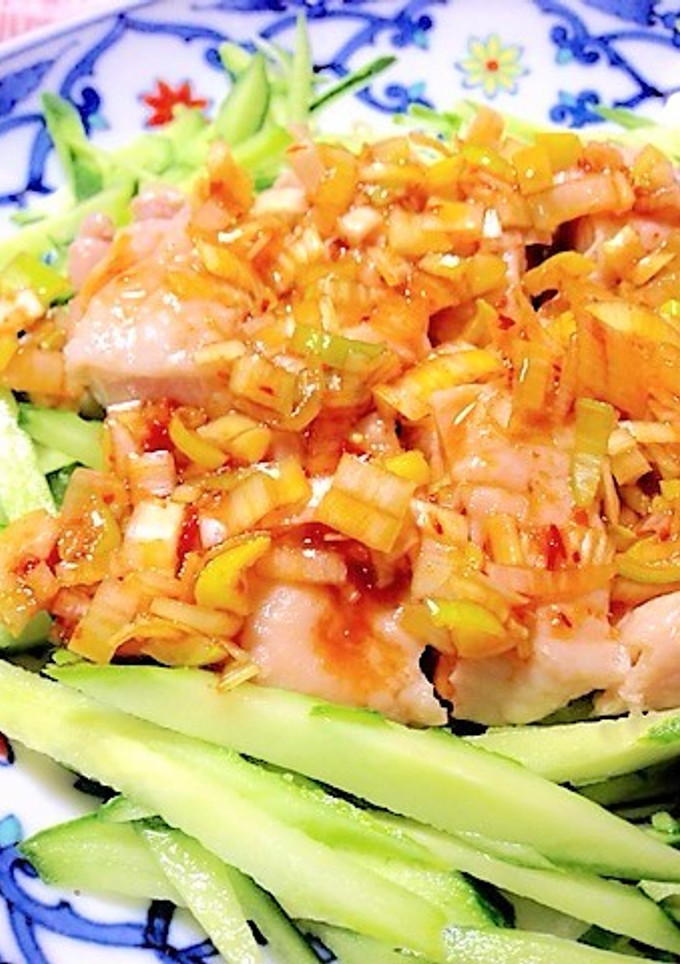 辛くて旨い♡よだれ鶏と中華たまごスープ-レシピのメイン写真