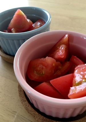 暑い夏にぴったり！トマトのさっぱりマリネ-レシピのメイン写真