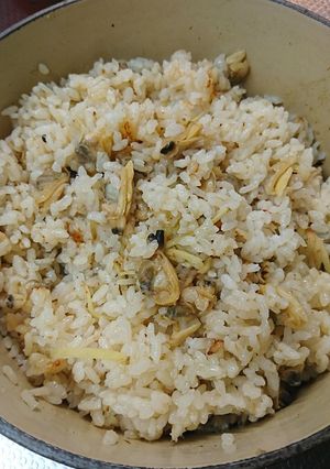 アサリの炊き込みごはん、中華風-レシピのメイン写真