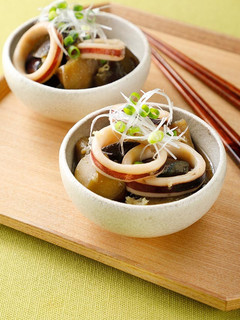 やみつき!トロトロなすといかのしょうが煮-レシピのメイン写真
