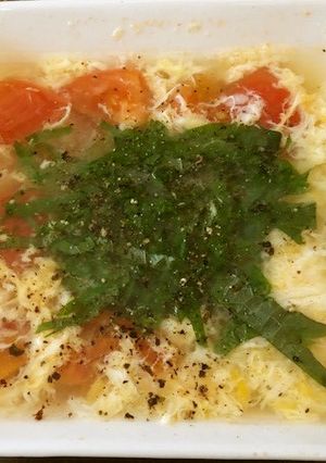 簡単だ和♥✿トマトたまご雑炊✿-レシピのメイン写真