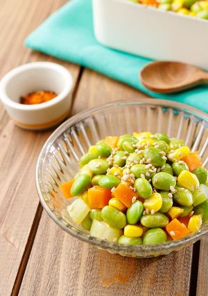 枝豆とコーンとにんじんのコロコロきんぴら-レシピのメイン写真
