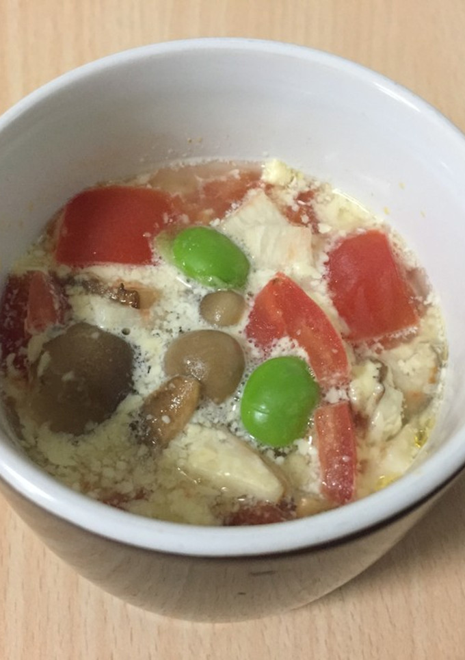 きのこと夏野菜の茶碗蒸し-レシピのメイン写真