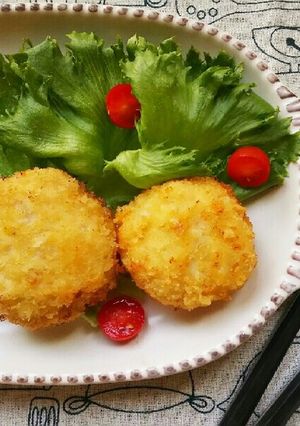 新玉ねぎ入り!あっさり鶏むねミンチカツ-レシピのメイン写真