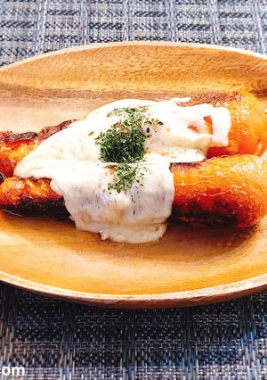 シンプルに美味！にんじんのチーズステーキ-レシピのメイン写真