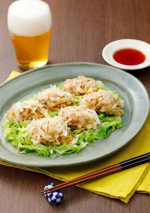 包まず完成♪レンチンキムチ蒸し餃子-レシピのメイン写真