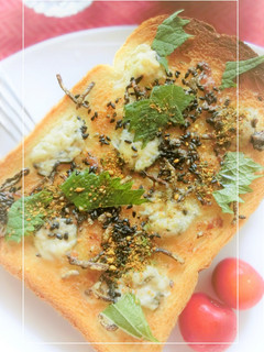 胡麻・紫蘇香る❀ゴルゴンゾーラ和トースト-レシピのメイン写真