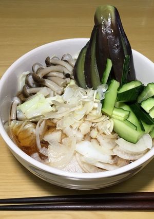 パパさんが作る、夏だ！野菜うどん-レシピのメイン写真