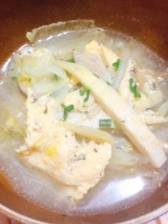 【旬野菜】筍のふわふわかきたま汁-レシピのメイン写真