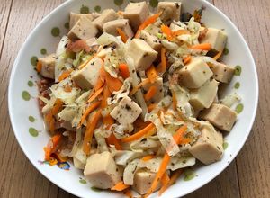 簡単、キャベツ人参高野豆腐ゆかり梅煮-レシピのメイン写真