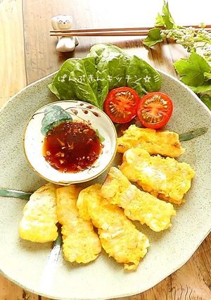 ウマ辛~♪豚肉のジョン(卵つけ焼き)-レシピのメイン写真