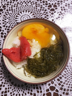 めかぶ卵かけご飯-レシピのメイン写真