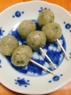 【和菓子】もちもち!茶葉でおもてなし団子-レシピのメイン写真
