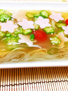 七夕☆そうめん寒天寄せ-レシピのメイン写真