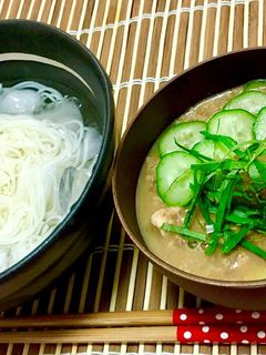 簡単☆冷や汁風そうめん-レシピのメイン写真