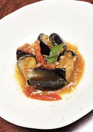 簡単!冷製ナスとトマトのうま煮-レシピのメイン写真