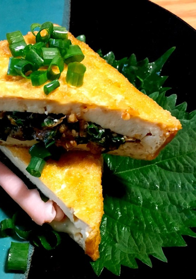 厚揚げの味噌おかか焼きとハムチーズ焼き-レシピのメイン写真