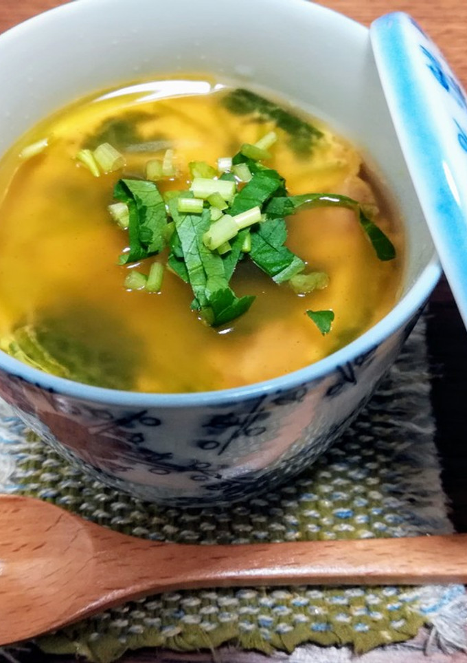 レンジで簡単ぷるるん茶碗蒸し♡トロ餡のせ-レシピのメイン写真