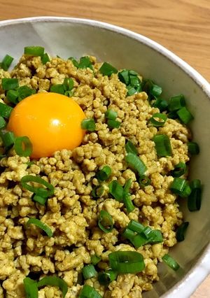 和風カレーそぼろ丼-レシピのメイン写真