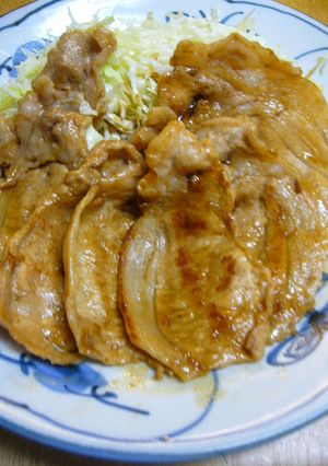 ノンオイルでヘルシー☆豚肉の生姜焼き-レシピのメイン写真