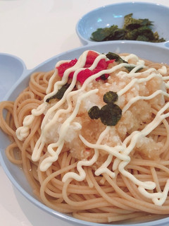 大根おろしと梅のマヨポン冷製パスタ-レシピのメイン写真