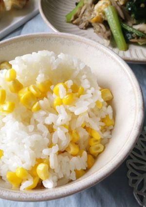 トウモロコシのバター醤油ご飯♪-レシピのメイン写真