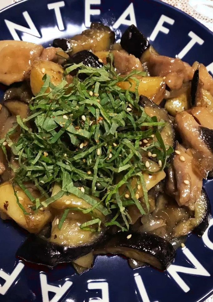 なすと鶏肉じゃがいも青じそのとろうま炒め-レシピのメイン写真