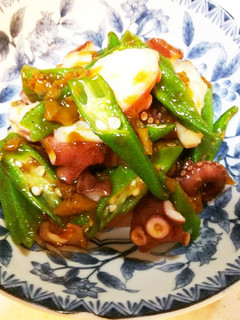 たことオクラの梅醤油和え-レシピのメイン写真