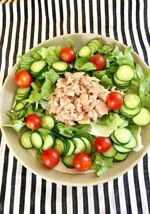 野菜たっぷり簡単ツナサラダ-レシピのメイン写真