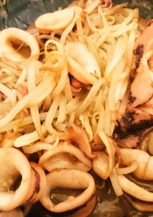 イカのもやしバターおつまみ♡-レシピのメイン写真