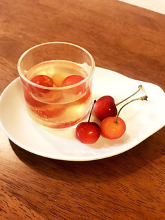 簡単!粉ゼラチンでオトナの梅酒ゼリー-レシピのメイン写真