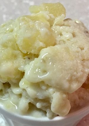 バナナとパイン 豆腐のビーガンアイス-レシピのメイン写真