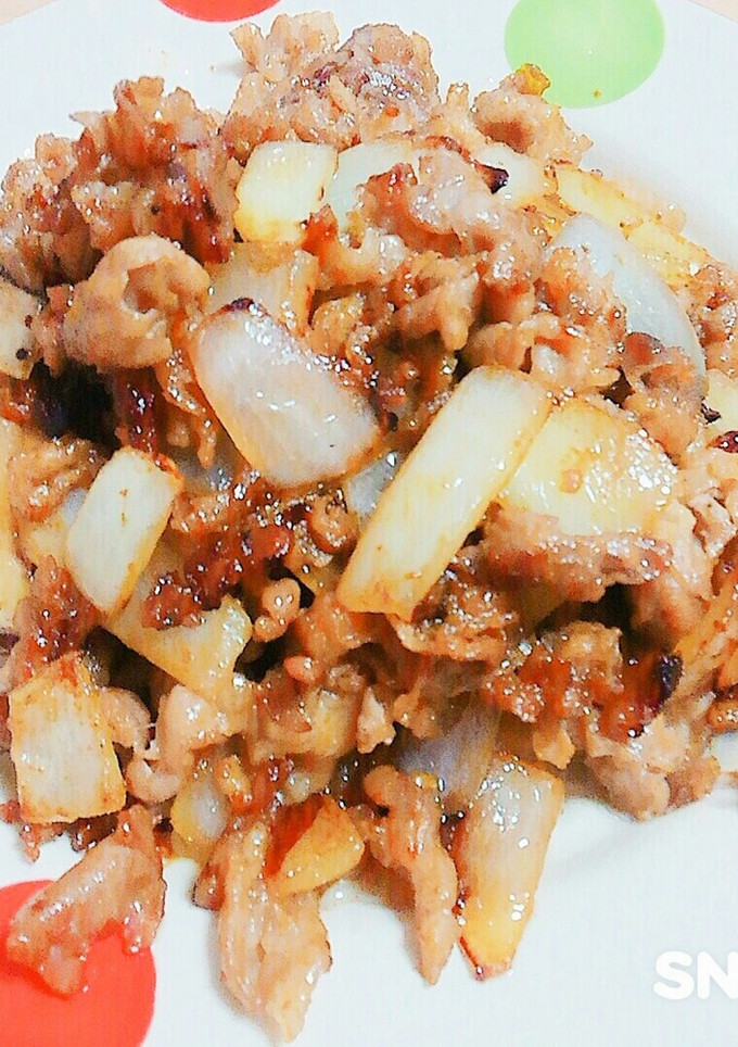 豚の薄切り肉炒め(焼肉風味)-レシピのメイン写真